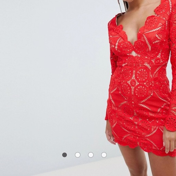 NWT ASOS love triangle all over lace - Picture 2 of 4